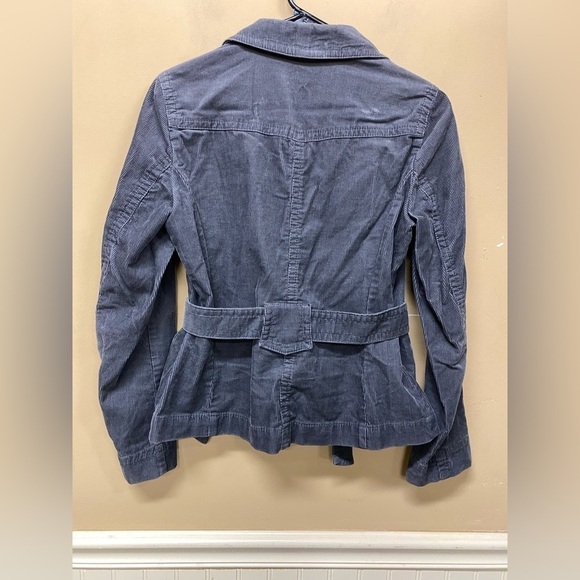 Loft Womens Gray Corduroy Jacket Size 6 Petite - Picture 2 of 4